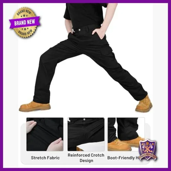 Men's FR Cargo Pants Fleece Lined Work Utility Pants NFPA 2112